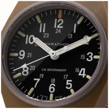 Marathon Watches Desert Tan General Purpose Mechanical (GPM) and Government Markings No Date